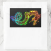 うちの番犬は竜 長方形シール (バッグ)