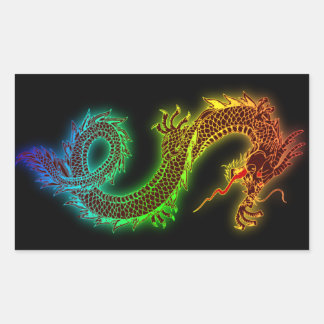 うちの番犬は竜 長方形シール