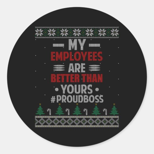 うちの社員は君の醜いより立派だ ラウンドシール (正面)