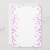 うちの赤ちゃんが1歳になるお誕生日会への招待状 招待状 (裏面)