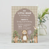 うちの Little Bear は1歳の誕生日を迎えるよ、 フォレストギンガム 招待状 (スタンド正面)