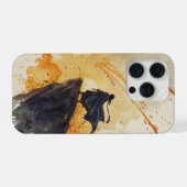 うちはマダラ - シネマティック水彩画 iPhoneケース (裏面横)