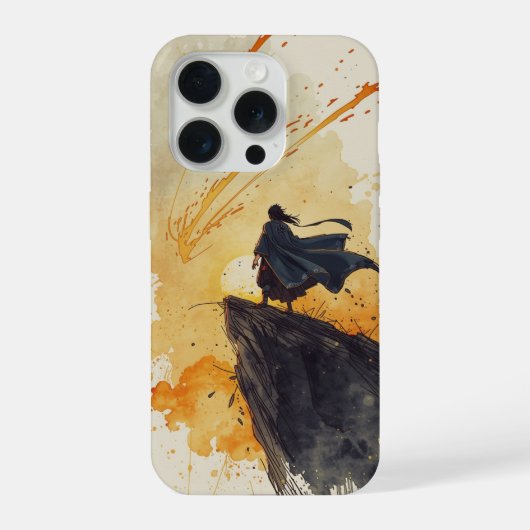 うちはマダラ - シネマティック水彩画 iPhoneケース (裏面)