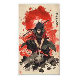 🖼 うちはマダラ シネマティック・ウォーターカラー壁画 フォトプリント