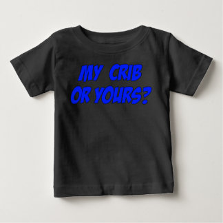 うち?それともあなたの家?赤ちゃんの面白い服 ベビーTシャツ