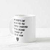 うっかり子供から父の日が幸せ コーヒーマグカップ (正面左)