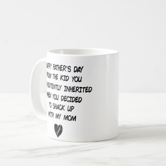 うっかり子供から父の日が幸せ コーヒーマグカップ (正面左)