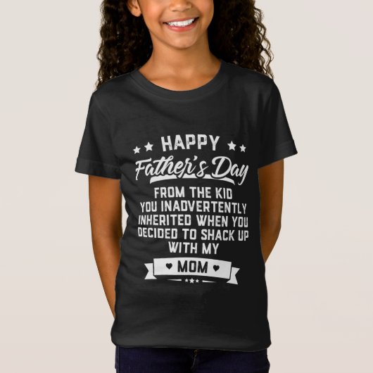 うっかり子供から父の日が幸せ Tシャツ (正面)