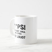 うっかり目を回した私 笑える名言 コーヒーマグカップ (正面左)
