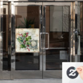 うっすぼらしい窓が引っかかる ウィンドウサイン (オフィスドア)