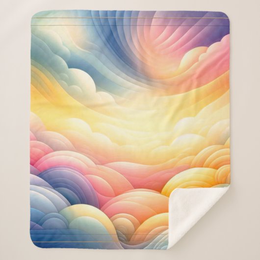 うっそうと思った夢の色で平和に シェルパブランケット (正面)