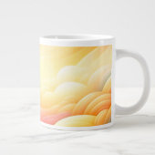 うっそうと思った夢の色で平和に ジャンボコーヒーマグカップ (右)