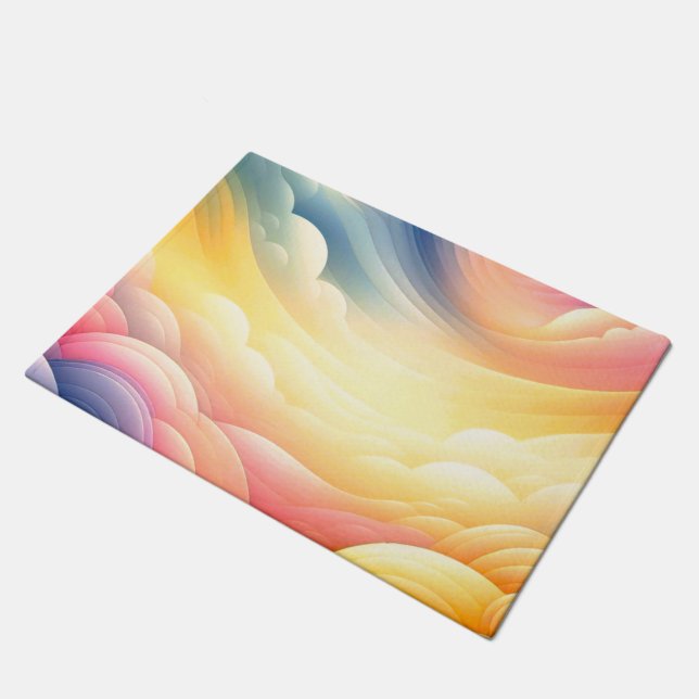 うっそうと思った夢の色で平和に ドアマット (アングル)