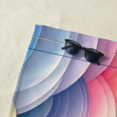 うっそうと思った夢の色で平和に ビーチタオル (インサイチュ)