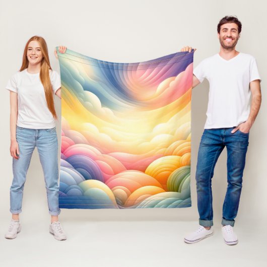 うっそうと思った夢の色で平和に フリースブランケット (インサイチュ)