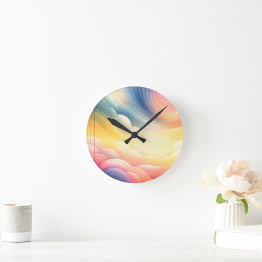 うっそうと思った夢の色で平和に ラウンド壁時計 (ホーム)