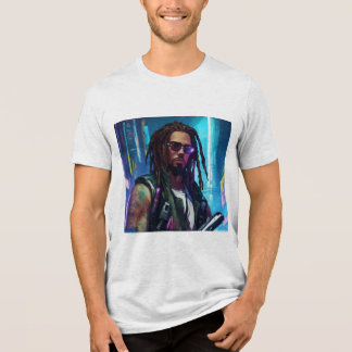 うっとりした水色Tシャツ トライブレンドTシャツ