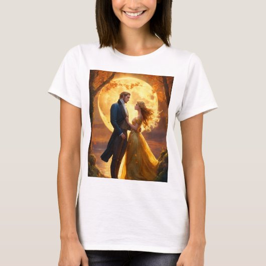 うっとりした水色Tシャツ Tシャツ (正面)