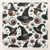 うっとりした目 ガラスコースター (正面)