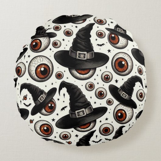 うっとりした目 ラウンドクッション (正面)