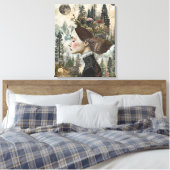 うっとりするような森 キャンバスプリント (インサイチュ (寝室))