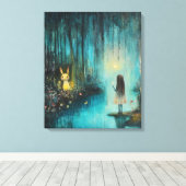 うっとりするような森 キャンバスプリント (インサイチュ (ウッドフロア))