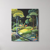 うっとりするような森 キャンバスプリント (正面)