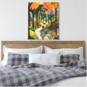 うっとりするような森 キャンバスプリント (インサイチュ (寝室))