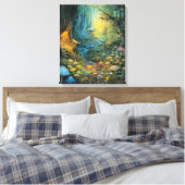 うっとりするような森 キャンバスプリント (インサイチュ (寝室))