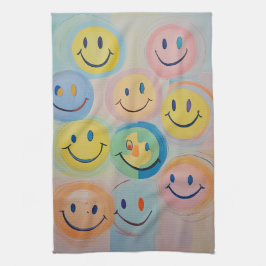 うっとりとした笑み キッチンタオル