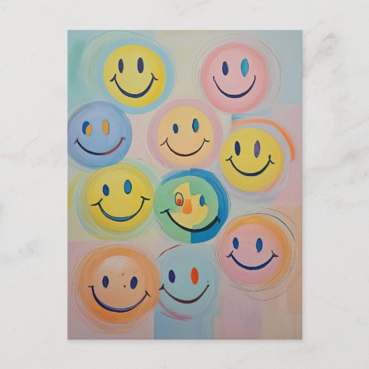 うっとりとした笑み シーズンポストカード (正面)