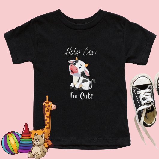 うっわ、可愛すぎる！ 面白い 私は可愛い ベビーTシャツ