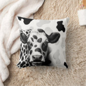 うっわ！黒と白の素朴なカントリー・ウェスタン クッション (ブランケット)