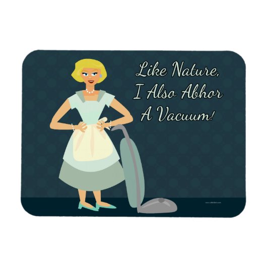 うっ掃除機が大嫌い マグネット (横)