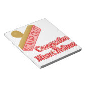 うっ血性ハート障害を取り除く ノートパッド (アングル)