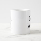 うっ……仕事…… ジャンボコーヒーマグカップ (正面)