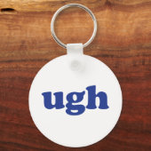 "うっ"青の文字は白 キーホルダー (正面)