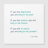 うつ不安アットピースライフ引用文マグネットカード (正面)