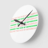 うつ壁時計の顔を変更する ラウンド壁時計 (傾斜)