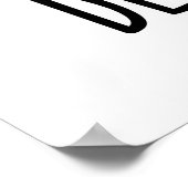 うつ悲しおもしろいいエスプレッソコーヒーパン ポスター (角)