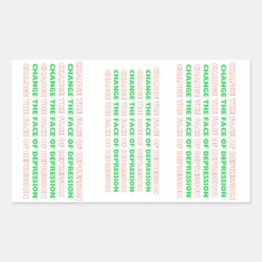 うつ板の面を変更する 長方形シール (正面)