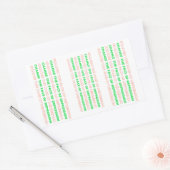 うつ板の面を変更する 長方形シール (封筒)