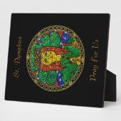 うつ病と不安の守護聖人St Dymphna フォトプラーク (側面)