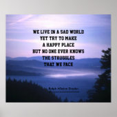 うつ病と悲しみ ポスター (正面)