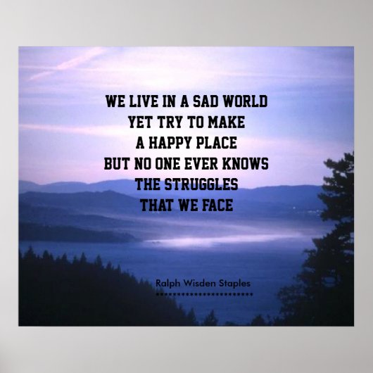 うつ病と悲しみ ポスター (正面)