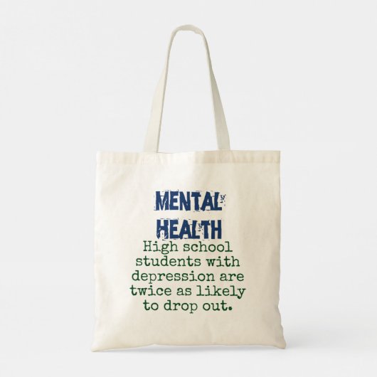 うつ病の高校生 – Mental Heal トートバッグ (裏面)