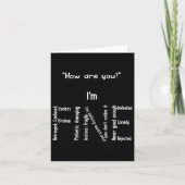 うつ病素晴らし精神衛生認識度 カード (正面)