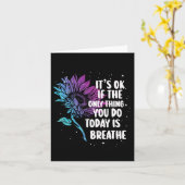 うつ病認識度自殺防止5 カード (黄色い花)