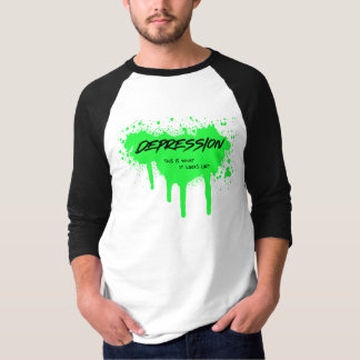 うつ病、それがどのようなものかをお見せします F うつ病 Tシャツ