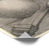 うつ病I、版木、銅版、版画by Albrecht Durer ポスター (角)